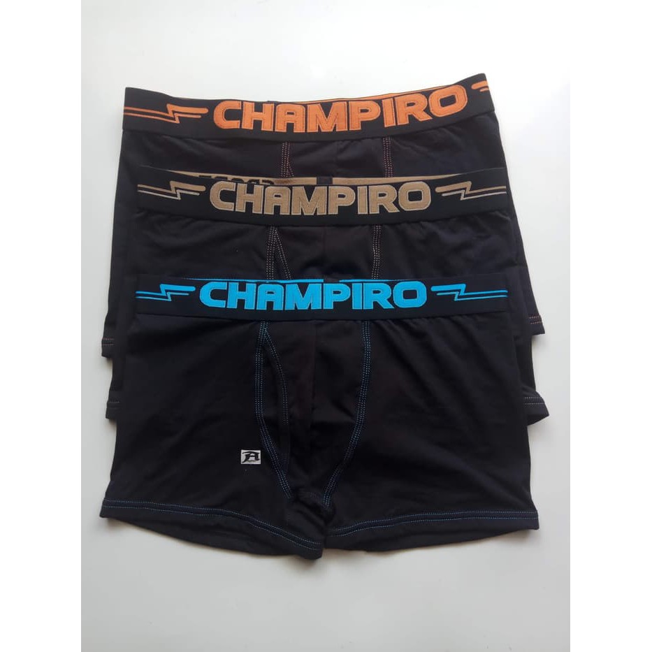 Celana/ Pakaian Dalam Boxer Pria CHAMPIRO JUMBO XL (ISI 3 PCS ) Premium Murah berkualitas