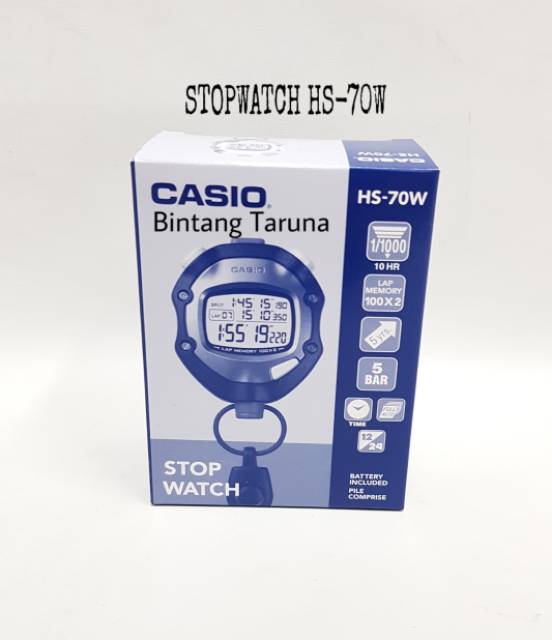 Stopwach Casio HS 70W Stopwatch Casio HS-70W Stop Watch Casio HS-70W