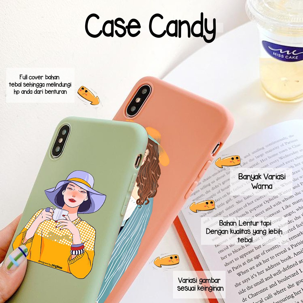 Softcase FASHION GIRL Oppo A3s A1k A5 A9 2020 A7 F9 A5s A31 A52 A92 A37 A53 A83 F1s F11 Pro BC3289