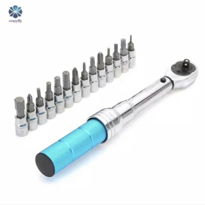Kunci Torsi 25 pcs Torque wrench Tool set carbon Alloy Bike tool