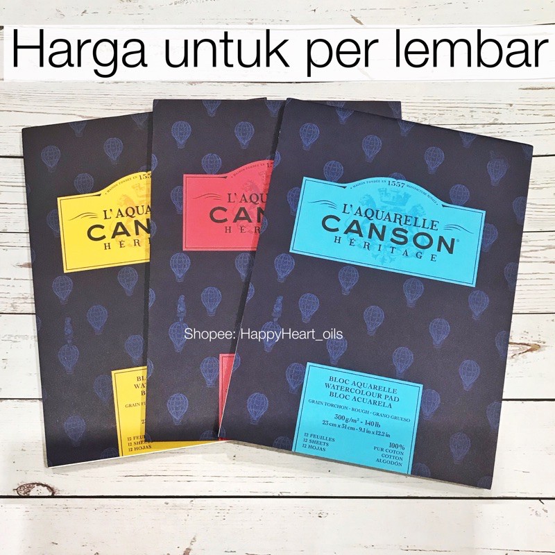 

Canson Heritage Watercolor Paper Kertas Melukis