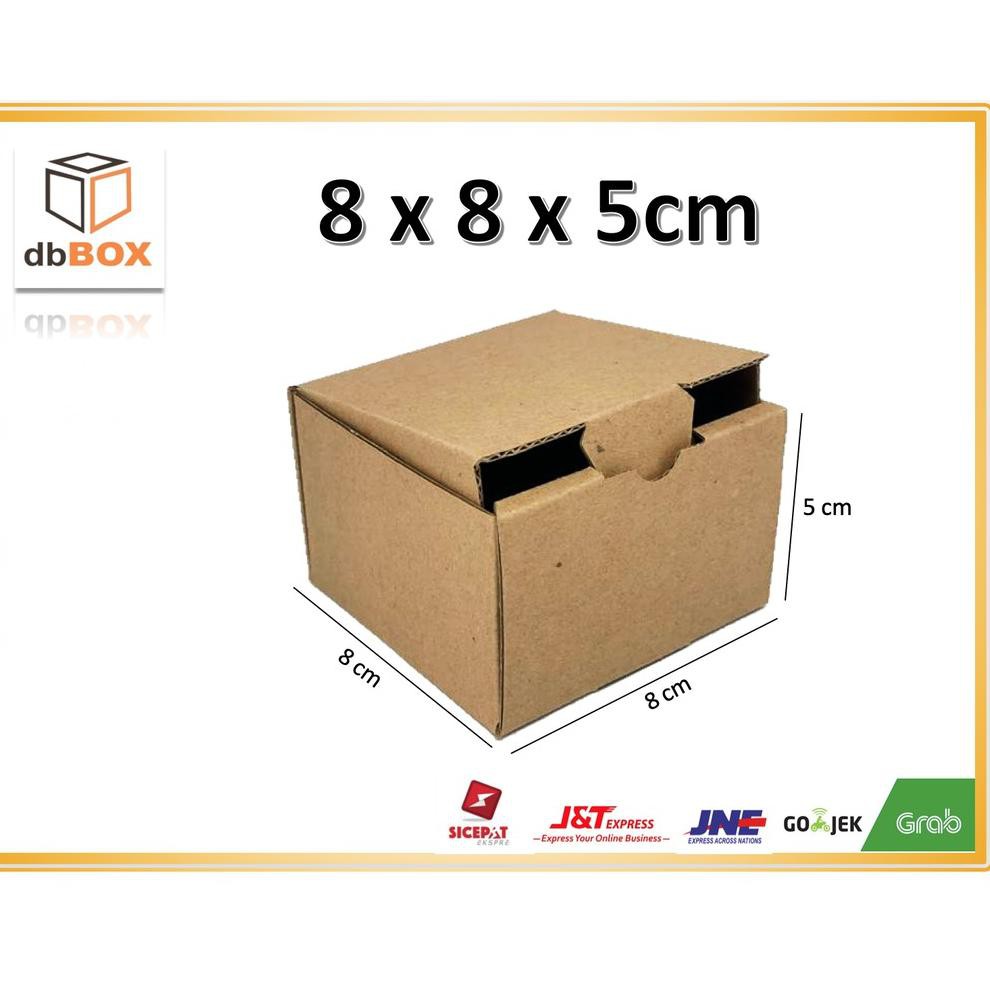 

2.2 Brand (10pcs) Kardus 8x8x5 cm....Die Cut kotak Kue, snack -aksesoris-dll model box pizza