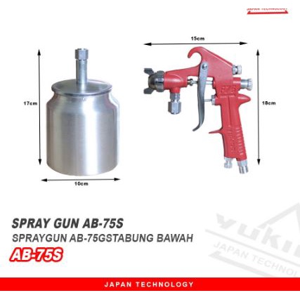 DISKON YUKIDO ALAT SEMPROT CAT PAINT GRAFIS-spray gun tabung bawah MOTOR MOBIL-ALAT SEMPROT CAT HALUS DAN BERKUALITAS-Airbrush Semprot