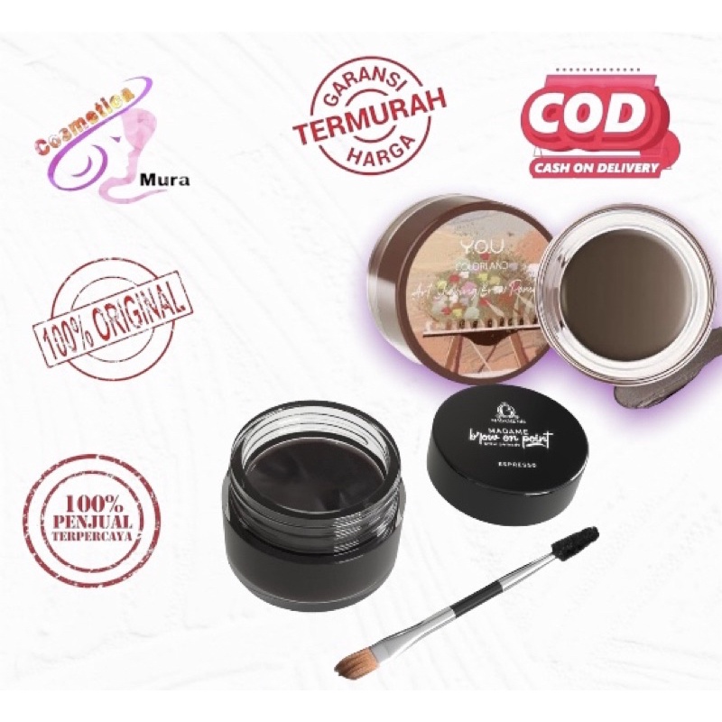 madame gie pomade alis | madame gie brow on point pomade alis ( free kuas )