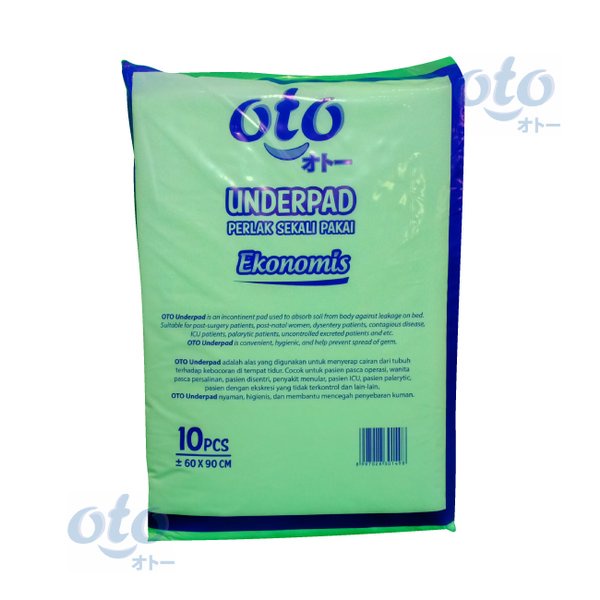 aksesoris - underpad, perlak, pad   RAK - OTO Under Pad Underpad , Perlak Sekali Pakai , Alas Pasien isi 10pcs