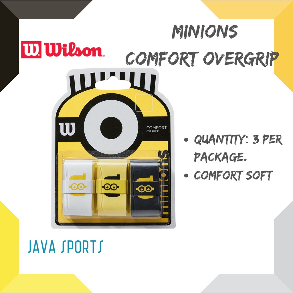 Jual Wilson Minions Pro Overgrip Grip Lapis Soft & Comfort 3 pcs