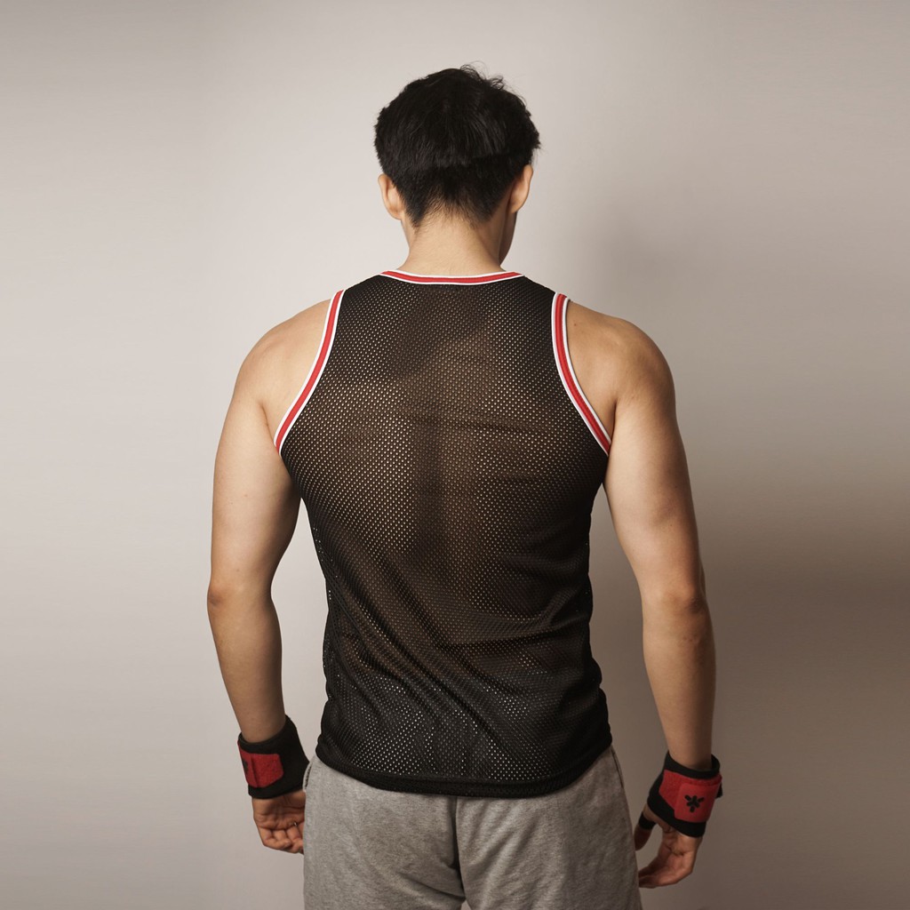 DONSON Sportswear Singlet Pakaian Dalam Jala Singlet Jaring Jumbo