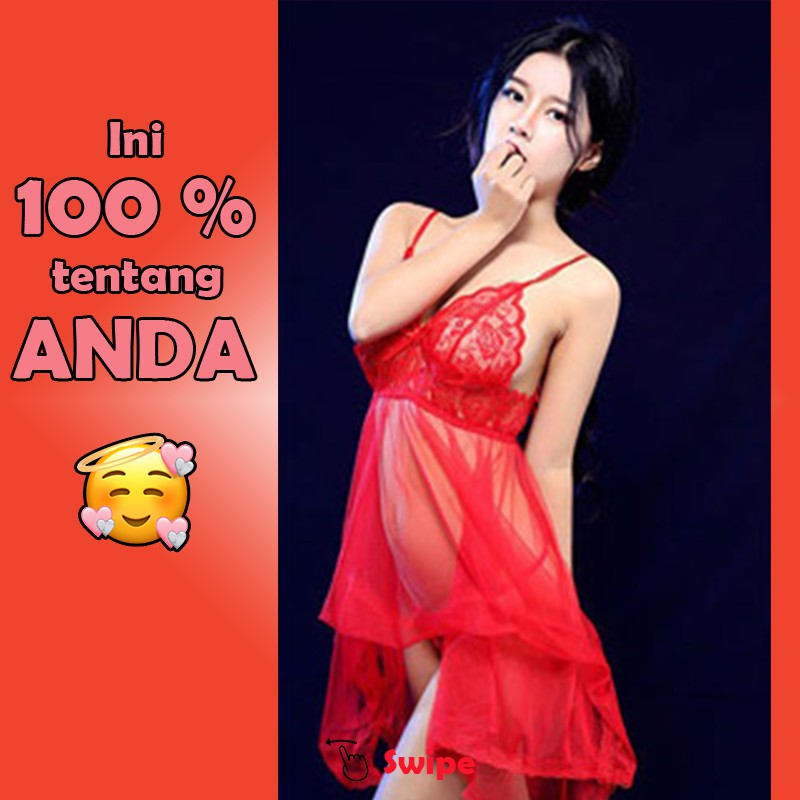 d1976 Baju Haram Lingrie Lingery Lingerie Wanita Sexy Hot Size S M L XL OFL-F125-1