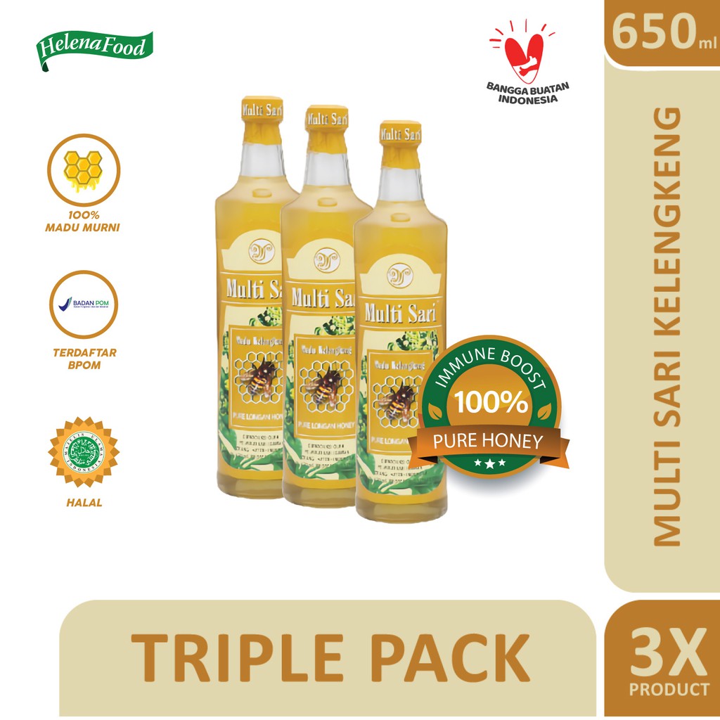 

Multisari Kelengkeng 650 ml Madu Murni Asli ( Promo Hemat 3 )