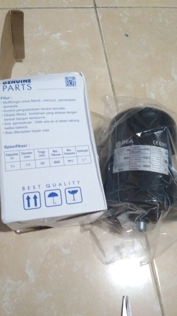 Dea Tabung Pompa Air 2 L Tangki Tekanan Angin 2 Pressure Tank National