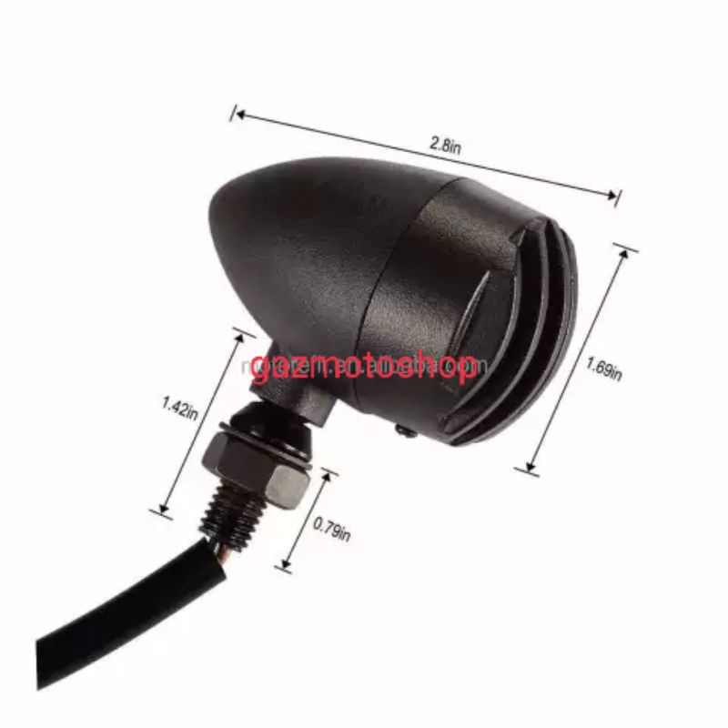 Lampu Sein Grill Japstyle Reteng CB Tralis Hitam Custom