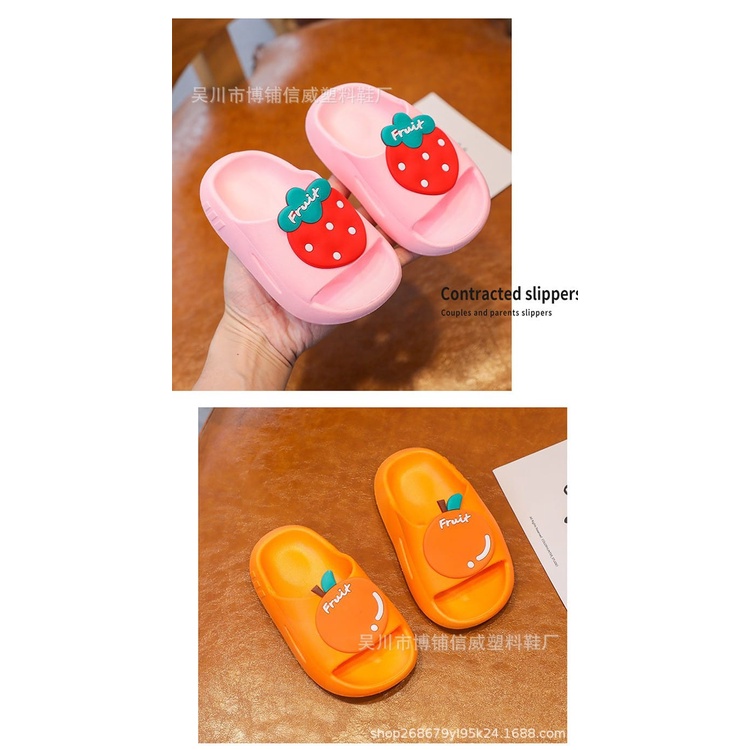 SHOEGALLERY LV0003 Sandal Jelly Anak Slip On Motif Buah Sandal Slop Anak Import Sendal Anak Perempuan Karakter Lucu