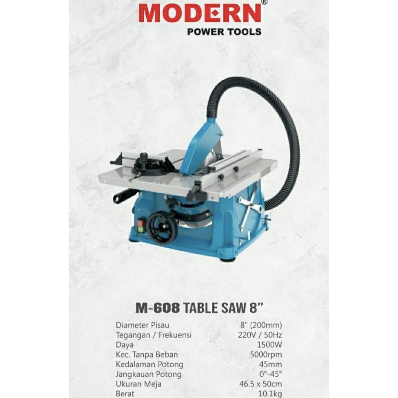 Table saw Modern M608 Meja Gergaji Kayu Table saw  8"