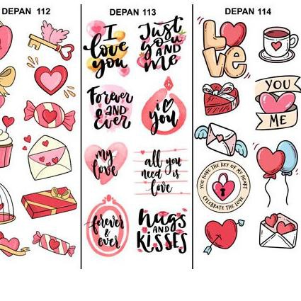 

DISKON BRANDS FESTIVAL Edible Stamp / Sticker Makanan VALENTINE