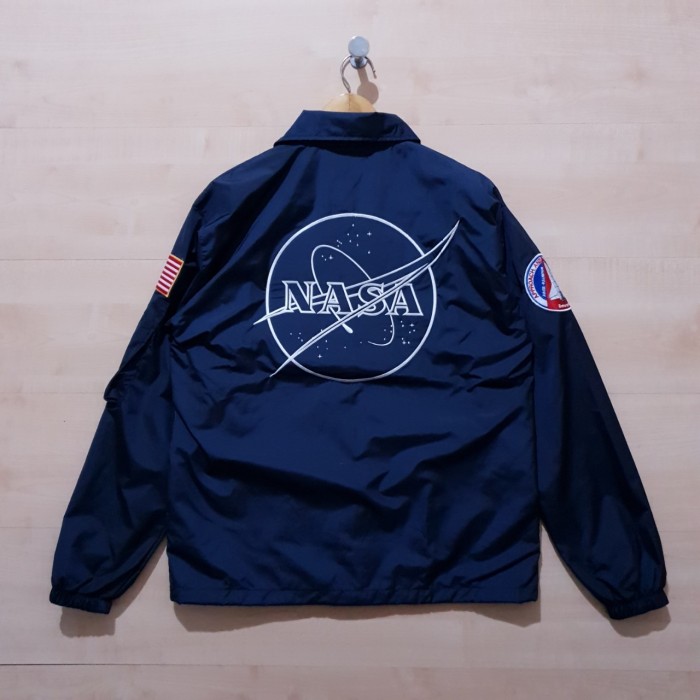 JAKET BOMBER HERON PRESTON X NASA APHA NAVY - M