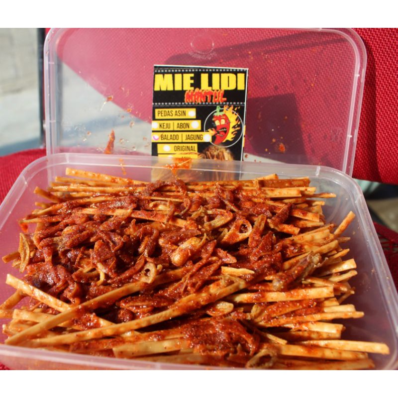 

Mie Lidi Pedas Spesial Bumbu Basah