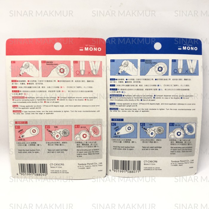 

Diskon Correction Tape / Tipex Tombow Mono Ct-Cx6Cr6 Promo