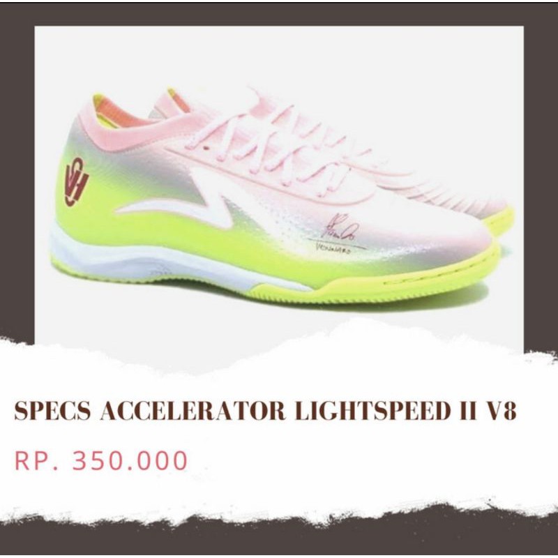 SEPATU SPECS ACCELERATOR LIGHTSPEED II V8 ORIGINAL