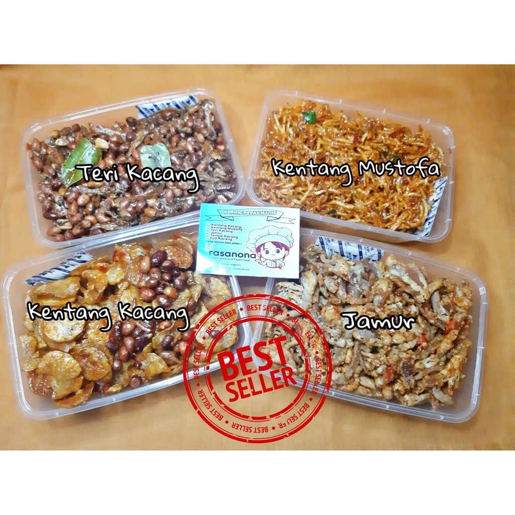 Aneka Kering Pedas Manis Balado Kentang, Kacang, Teri, Jamur, Tempe Semarang Ungaran Jawa Tengah