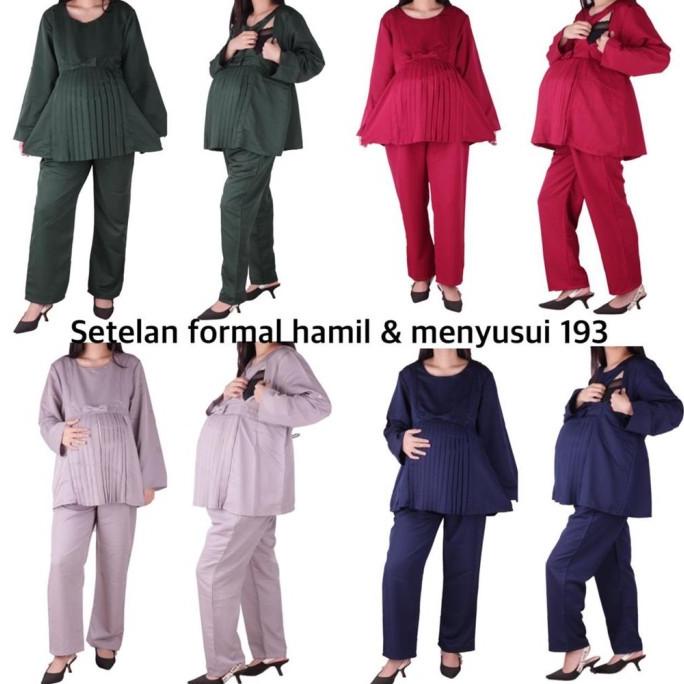 PAKAIAN IBU HAMIL BAJU HAMIL SETELAN BAJU HAMIL JUMBO 193 BERKUALITAS