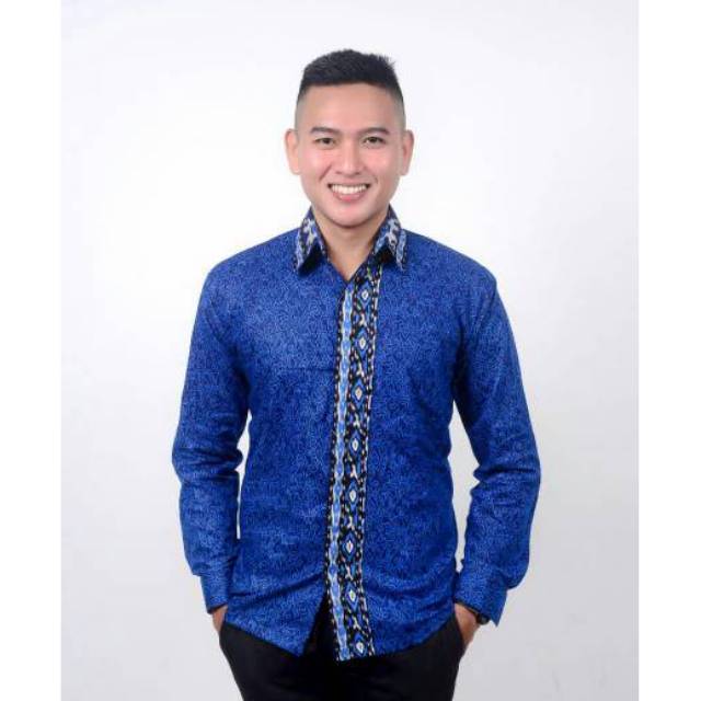 Kemeja Batik Pria Modern Mega mendung