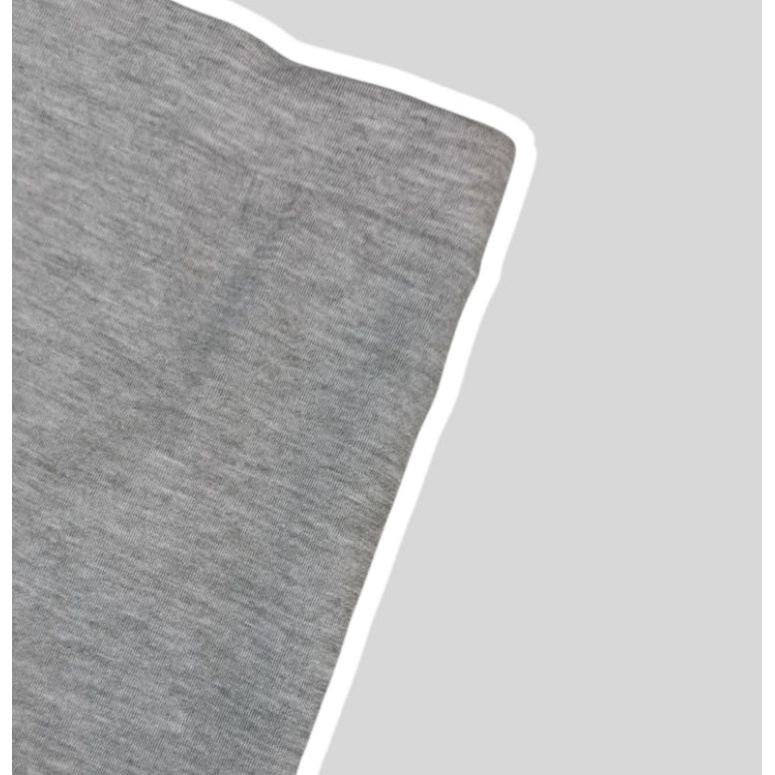 Legging Pendek Kaos 3/4 Bahan Kaos Soft  Rayon Ukuran Standar & Jumbo-Abu muda