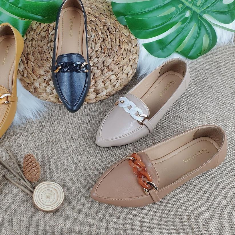 ✦ Green Love Sepatu Flat Wanita ANNABELLA ➸
