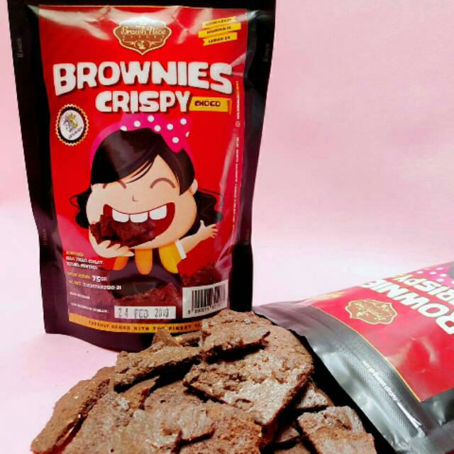 

Brownies Crispy Choco Enak Garing Kriuk diluar lembut didalam