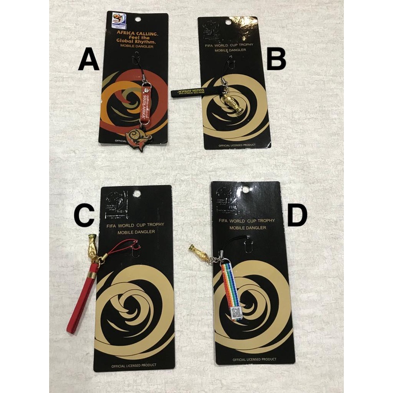 MOBILE DANGLER FIFA WORLD CUP 2010 ORIGINAL ASSORTED BAHAN BESI - D