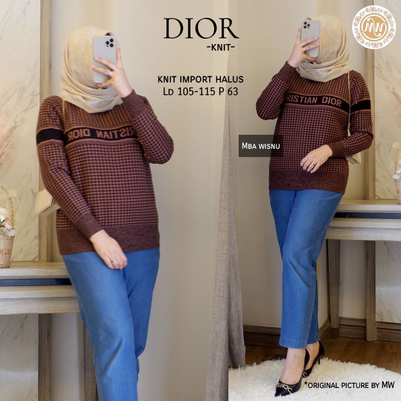 DIOR KNIT / ATASAN WANITA IMPORT HALUS