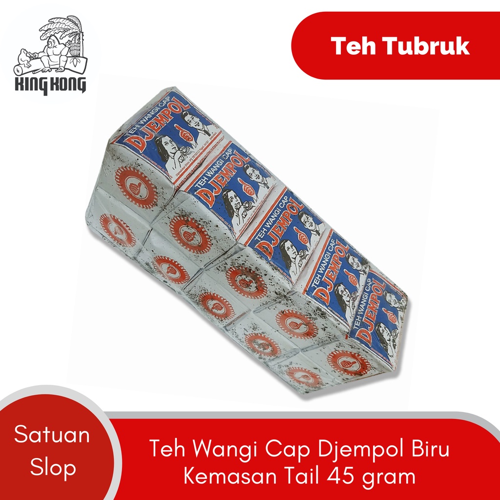 Teh Wangi Cap Djempol Biru Kemasan Tail 45 gram 1 Slop @10 pcs