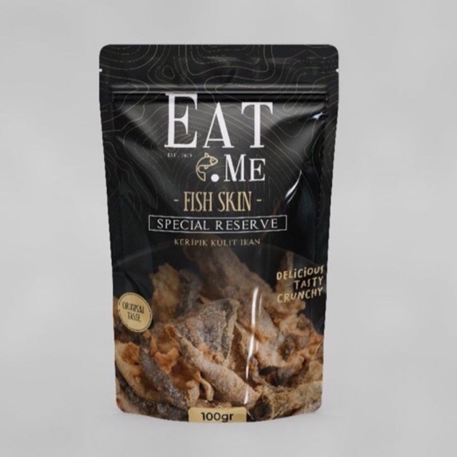 

Eat Me Fish Skin / Keripik Kulit Ikan Rasa Original Taste 100 gram.