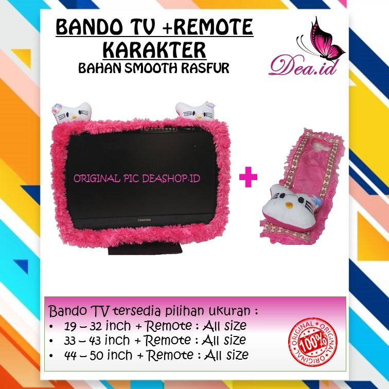 [DEASTORE] BANDO SARUNG TV LCD LED UKURAN 14 - 43 INCH + REMOTE ALL SIZE