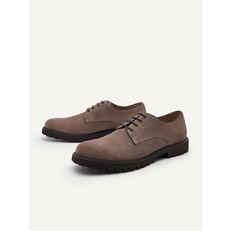 SEPATU PEDRO PRIA ORIGINAL PANTOFEL DERBY CASUAL FORMAL COKLAT PM145