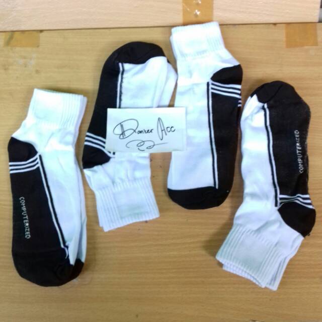 Kaos kaki sekolah hitam putih - kaos kaki pelajar kaos kaki computer - kaos kaki pria putih hitam