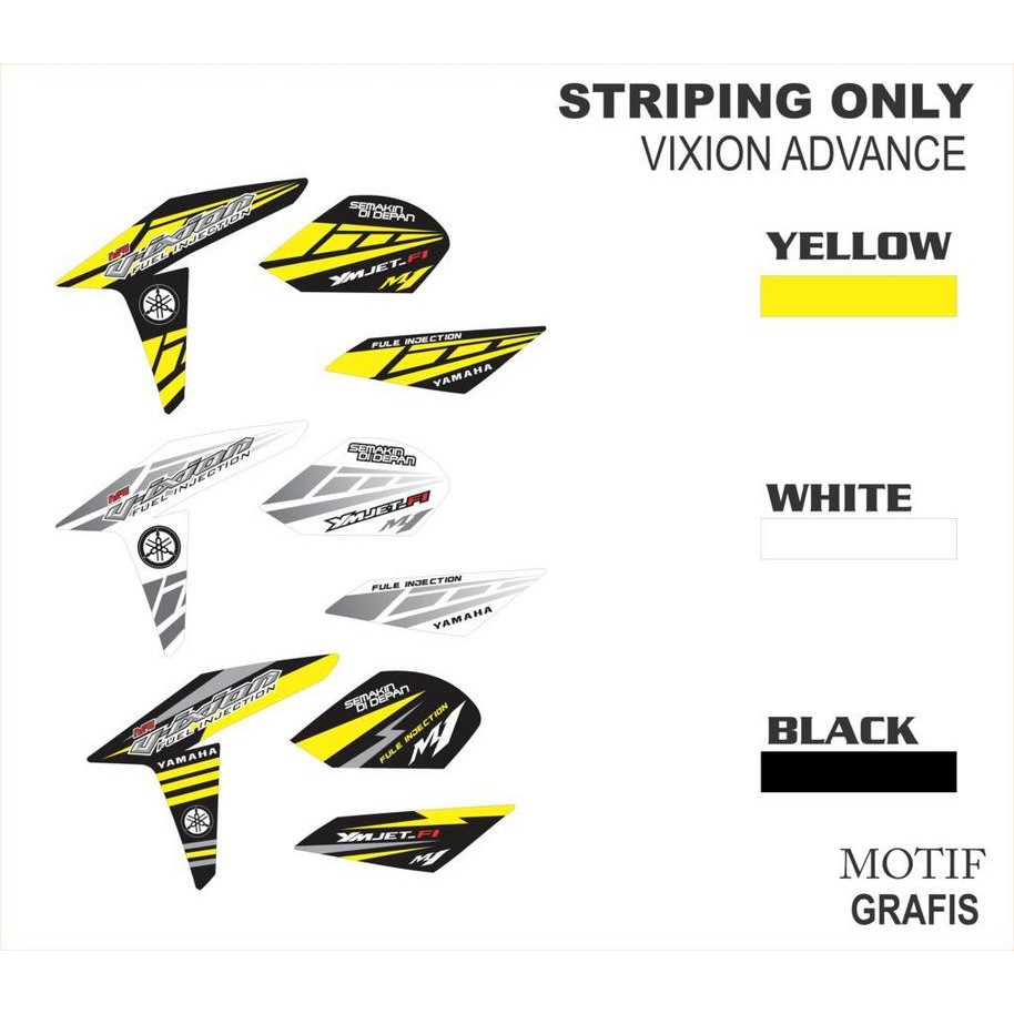 Striping Vixion Advance Grafis Shopee Indonesia