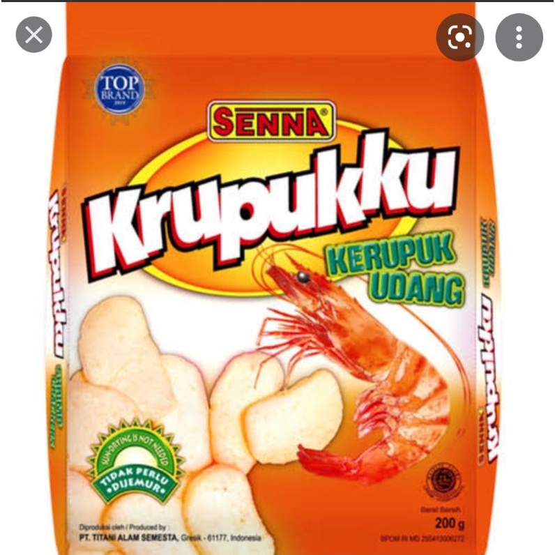 

SENNA aneka krupuk dari udang, ikan dan bawang putih ukuran 200-250gr