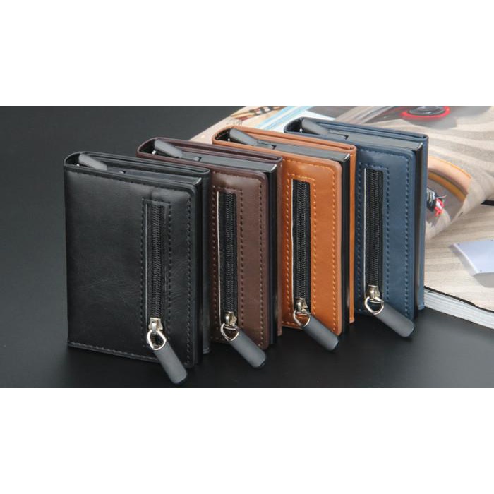 

Baellerry RFID Anti Theft Card Dompet Kartu Wallet Kulit Import BLY36