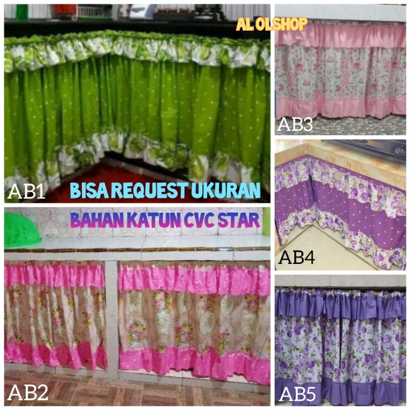 Gorden kolong dapur poni atas (bawah kawat) dan poni bawah