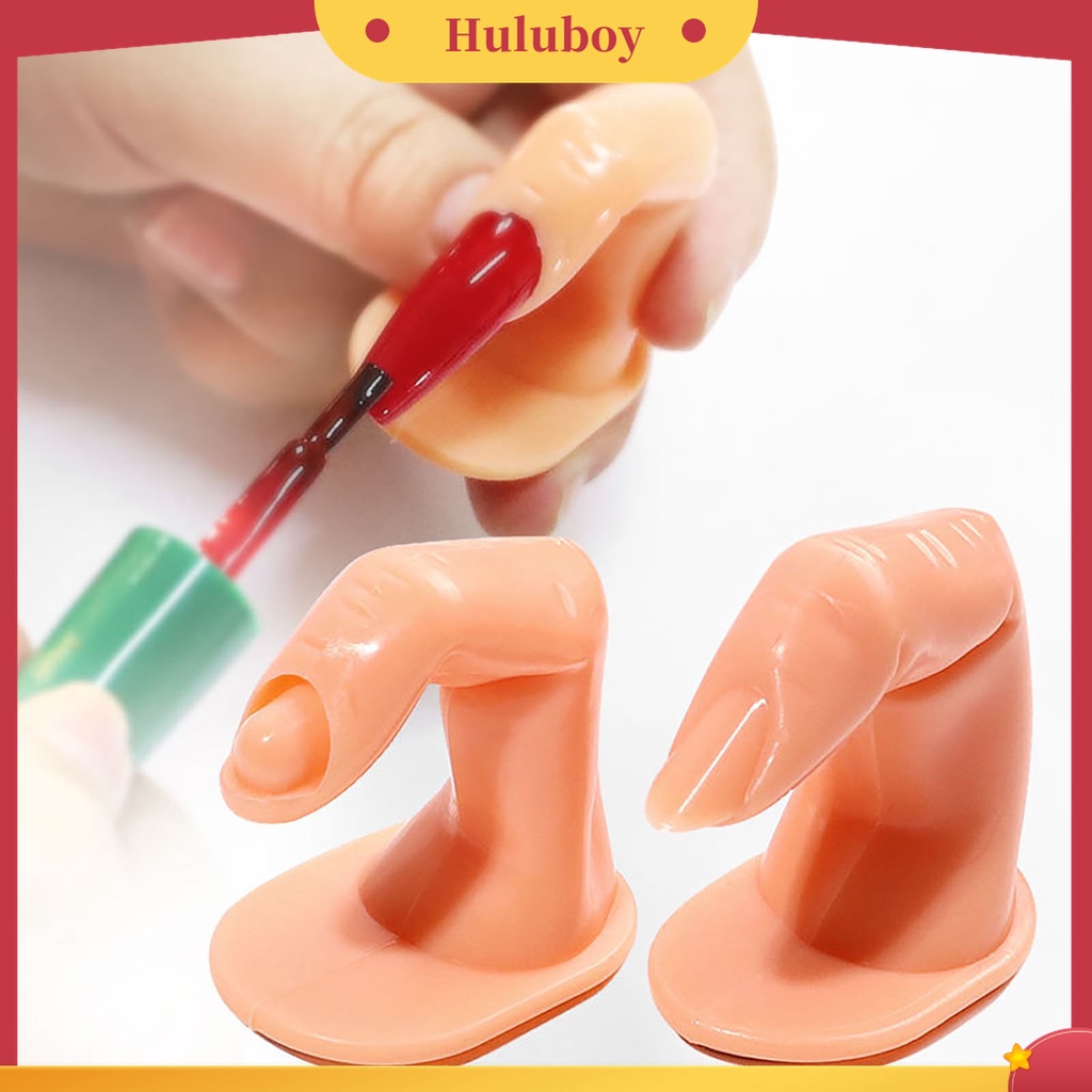 Huluboy Huluboy♡ 10pcs Kuku Palsu Bahan ABS Untuk Latihan Nail Art Salon