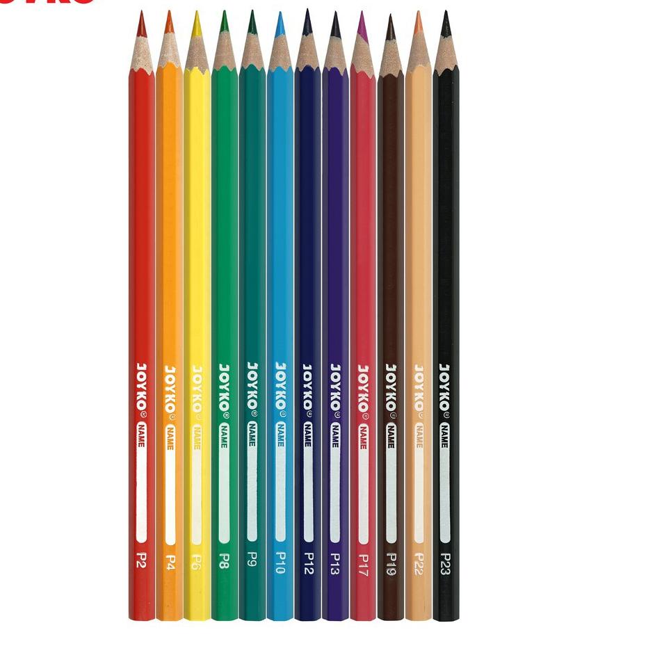 

P5b5A--Joyko Pensil Warna 12 Warna Panjang CP-103