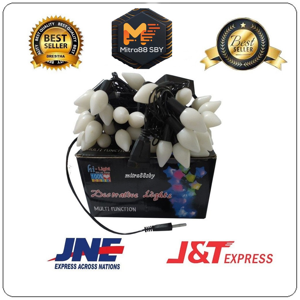 Mitra88sby lampu hias natal led model berlian jagung pinus cabai 40led