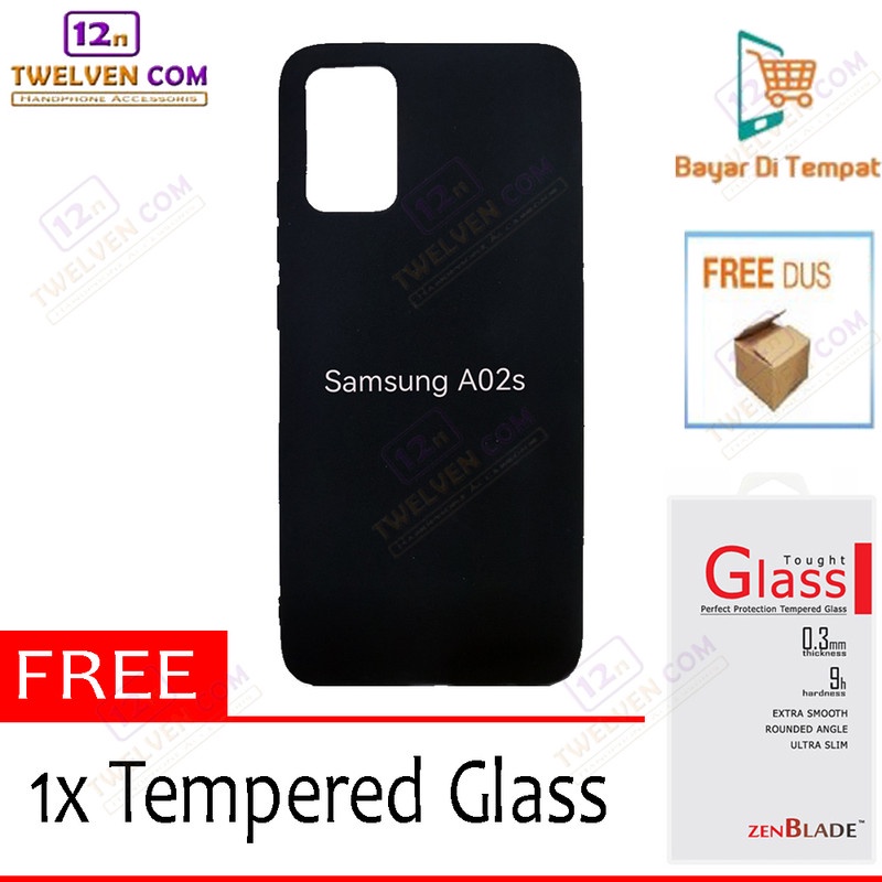 Case Slim Matte Softcase Samsung M02 - Free Tempered Glass