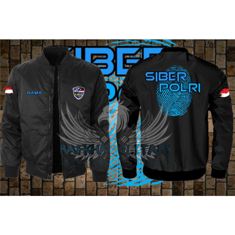 jaket siber polri, jaket bomber siber polri, jaket bomber polri