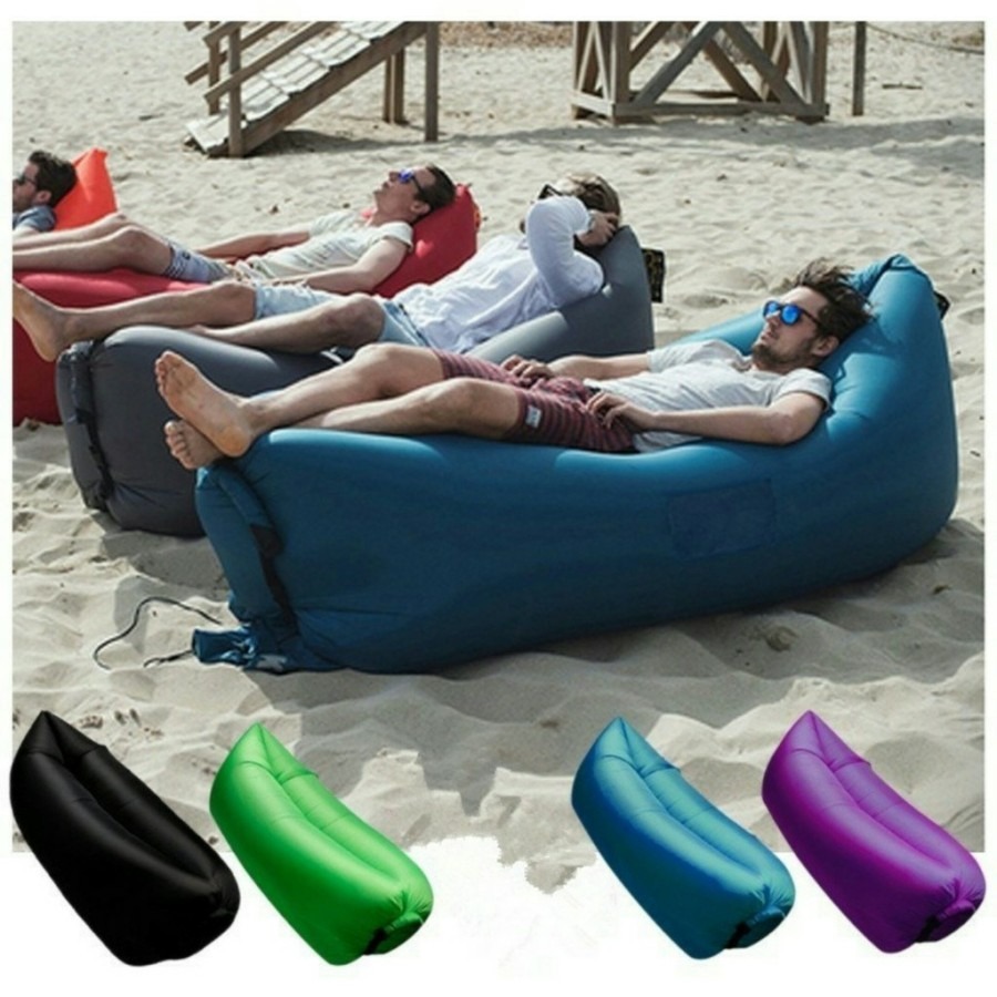 Lazy Bed Sofa Air Kursi Angin Outdoor Camping Pantai 645