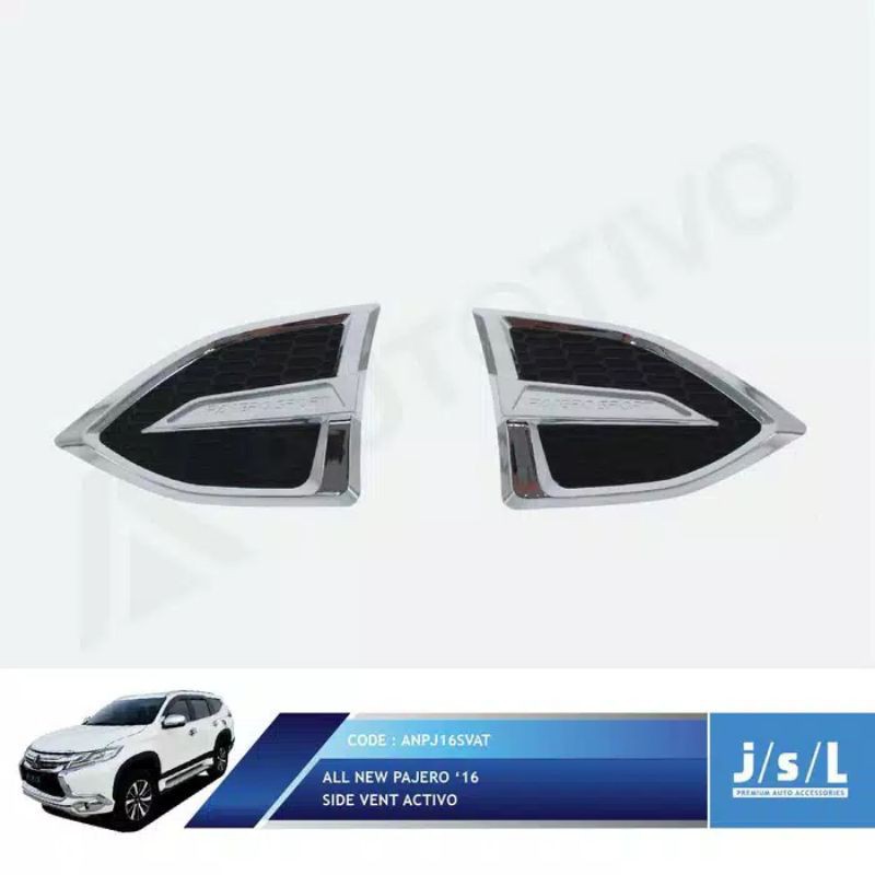 Side Vent samping all new Pajero 2016 activo jsl