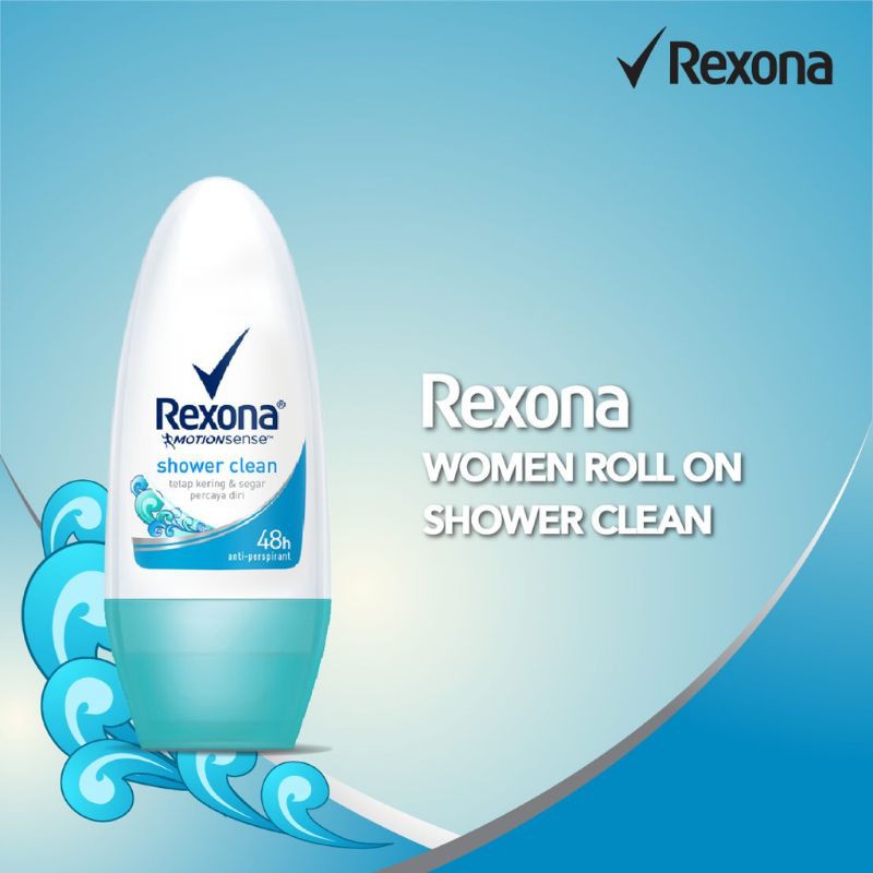 Rexona Women Anti Perspirant Deodorant Roll On Shower Clean 45ml