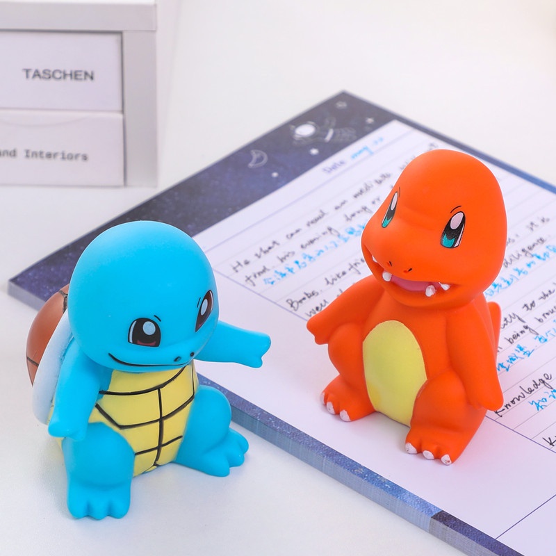 Lampu Tidur Anak Bentuk Pikachu Charmander Squirtle Ukuran Kecil