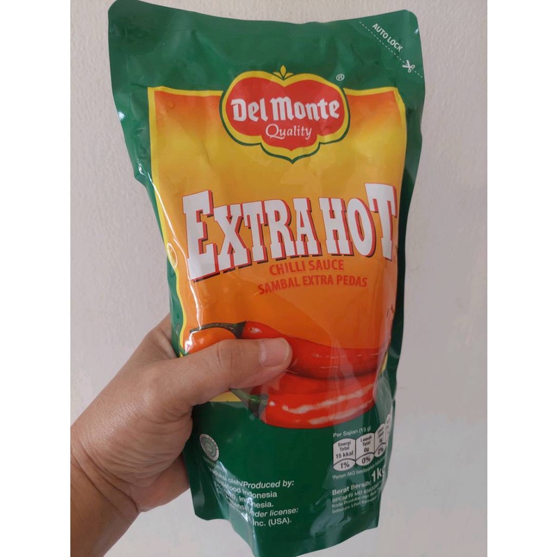 Delmonte saos extra hot 1kg /Delmonte Extra Hot Sambal Extra Pedas