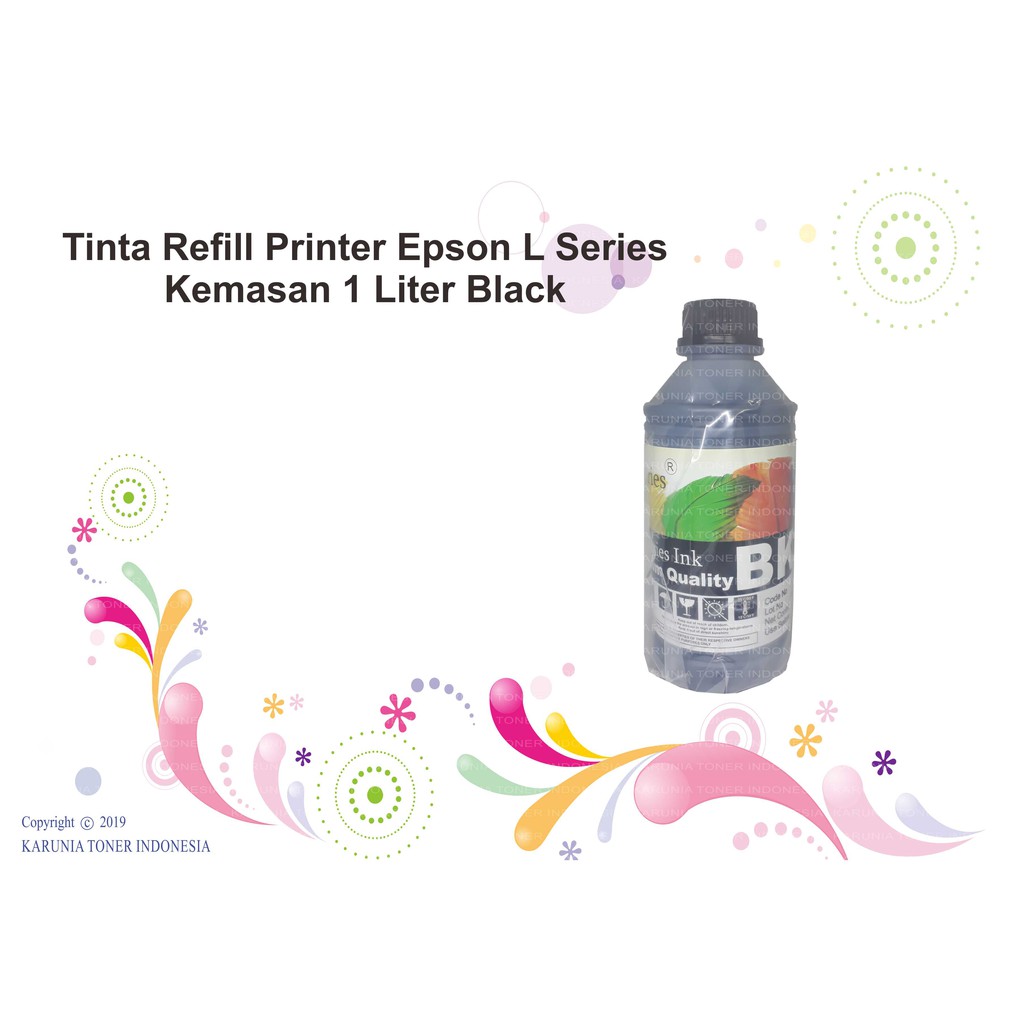 Tinta Dye INk PSeries Premium EPSON L110 L100 L200 T13 L120 L210 L220 L300 L310 LSeries 1 Liter CMYK